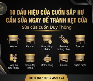 10 dấu hiệu cửa cuốn sắp hư cần sửa ngay để tránh kẹt cửa