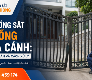 Cổng sắt võng giữa cánh: Nguyên nhân & cách sửa 
