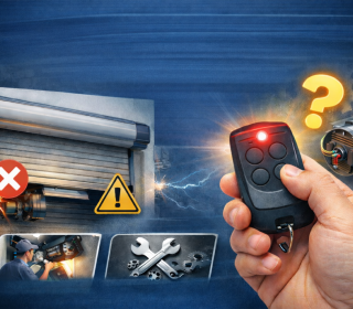 Cửa cuốn không lên xuống, remote vẫn sáng đèn – lỗi gì và xử lý ra sao?