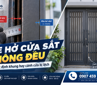 Cửa sắt đóng được nhưng chốt khóa không ăn: Do ổ khóa hay cánh cửa bị lệch?