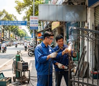 Dịch Vụ Sửa Cửa Sắt TPHCM Giá Rẻ ở Đường Cộng Hoà