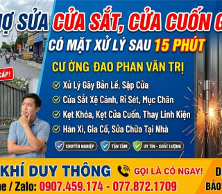 Thợ Sửa Cửa Sắt Đường Phan Văn Trị Gò Vấp - Xử Lý Nhanh Sự Cố Gãy Bản Lề, Sập Cửa