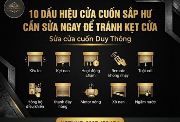 10 dấu hiệu cửa cuốn sắp hư cần sửa ngay để tránh kẹt cửa