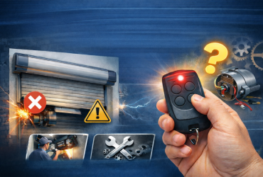 Cửa cuốn không lên xuống, remote vẫn sáng đèn – lỗi gì và xử lý ra sao?