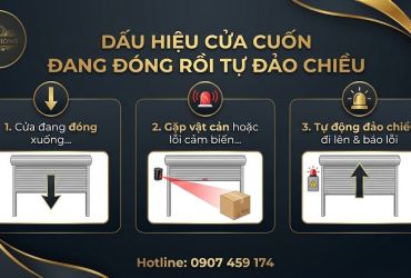 Cửa cuốn tự đảo chiều khi đóng: nguyên nhân theo từng nhóm lỗi