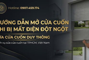 Hướng dẫn mở cửa cuốn khi bị mất điện đột ngột