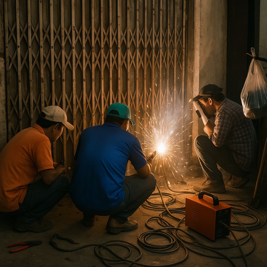 sai lầm khi sửa cửa sắt