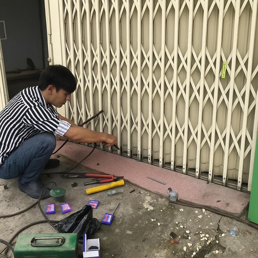 dịch vụ sửa cửa sắt 247